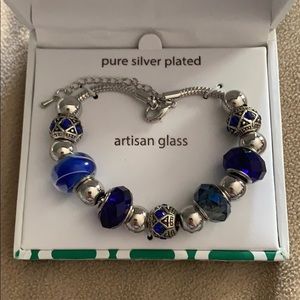Artisan Glass Dazzling Designs Charm Bracelet